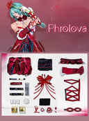 Wuthering Waves Phrolova Cosplay Costume Gradient Design With Printed Patterns