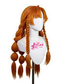 Wuthering Waves Sigrika Cosplay Wig Long Orange With Braids