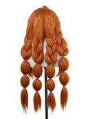 Wuthering Waves Sigrika Cosplay Wig Long Orange With Braids