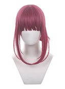 Smoking Behind the Supermarket with You Yamada Cosplay Wig Medium Red With Ponytail
