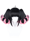 Zenless Zone Zero Nangong Yu Cosplay Wig Angels of Delusion Medium Black and Pink With Pigtails