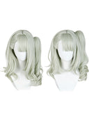 Zenless Zone Zero Sunna Cosplay Wig Medium Green With Ponytail
