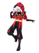 The Freak Circus Pierrot Cosplay Costume Red Outfit