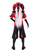 The Freak Circus Pierrot Cosplay Costume Red Outfit