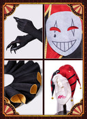 The Freak Circus Pierrot Cosplay Costume Red Outfit