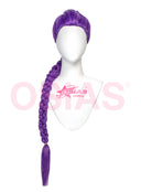 KPop Demon Hunters Rumi Cosplay Wig With Long Purple Braid