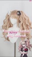 <transcy>OSIAS Junko Enoshima Cosplay Perücke, Danganronpa Cosplay Perücke, Anime Cosplay Perücke mit kostenloser Perückenkappe</transcy>
