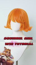 Marvel Rivals Squirrel Girl Cosplay Costume Faux Leather Design with Handmade Tail