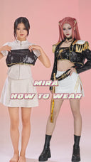 KPop Demon Hunters Mira Cosplay Costume Golden Stage Outfit Black