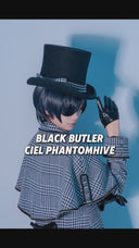 Black Butler Ciel Phantomhive Houndstooth Cosplay Costume