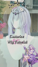 Honkai Star Rail Castorice Cosplay Wig Long Light Purple to Dark Purple Gradient Hair