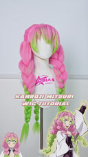 Dämonentöter Kanroji Mitsuri Cosplay Perücke