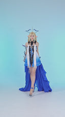 Wuthering Waves Cartethyia Cosplay Costume with Extra-Large Hemline