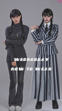 Wednesday Wednesday Addams Cosplay Costume School Uniform Outfit