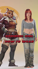 Marvel Rivals Squirrel Girl Cosplay Costume Faux Leather Design with Handmade Tail