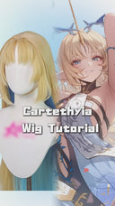 Wuthering Waves Cartethyia Cosplay Wig in Long Blonde and Blue