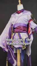 Genshin Impact Raiden Shogun Cosplay Costume