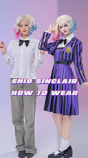 Wednesday Enid Sinclair Cosplay Costume School Uniform Outfit