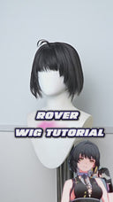 Wuthering Waves Rover Cosplay Wig Long Black