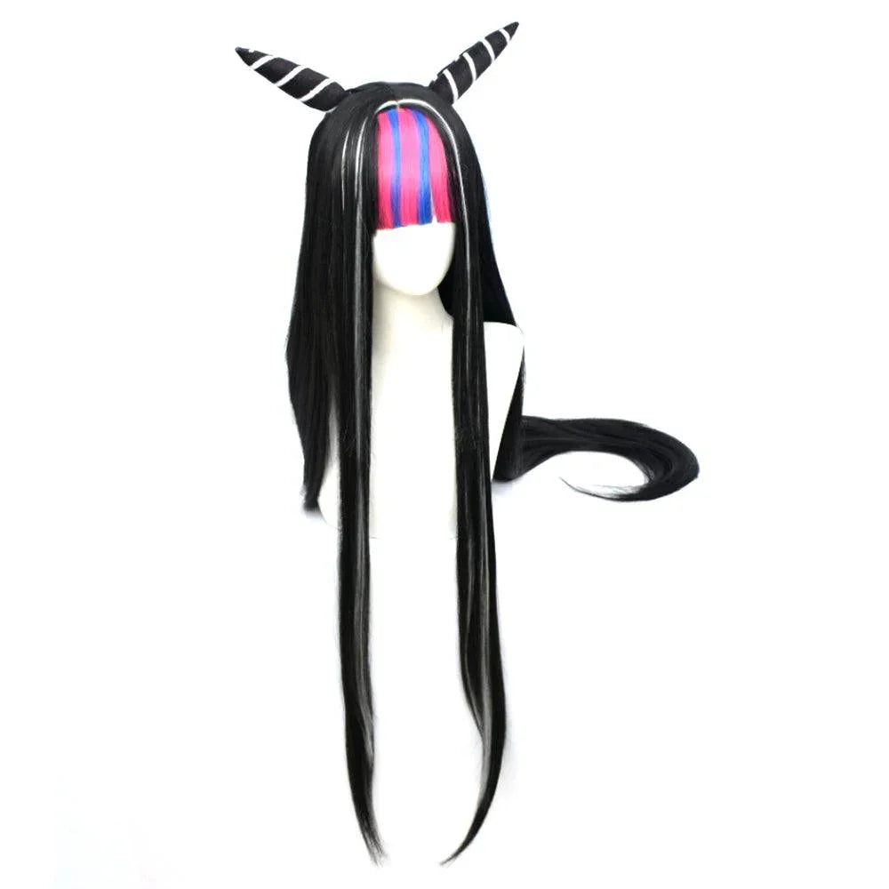 Perruque de Cosplay Danganronpa Ibuki Mioda