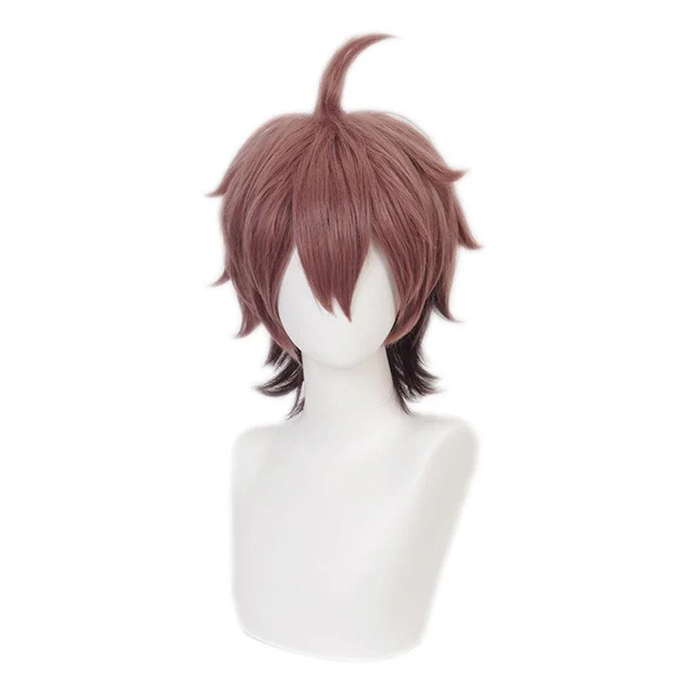 Perruque de Cosplay Danganronpa Makoto Naegi